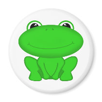 Rrrribbit! Green Froggie Fridge Magnets