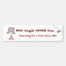 RSD Angels NEVER Give Up! Bumper Sticker