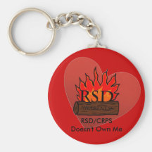 RSD/CRPS Doesn't Own Me Heart Keychain