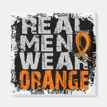 RSD Real Men Wear Orange Fridge Magnet