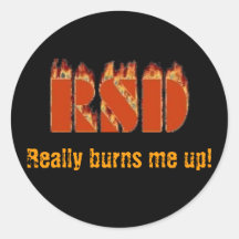 RSD, Really Burns Me Up! Sticker
