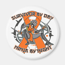RSD Survivor By Day Ninja By Night Refrigerator Magnets