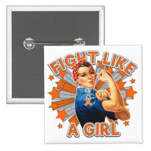 RSD Vintage Rosie Fight Like A Girl Pinback Button