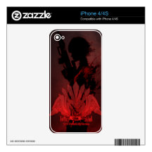 RsR Gun Girl iPhone Skin iPhone 4S Decals