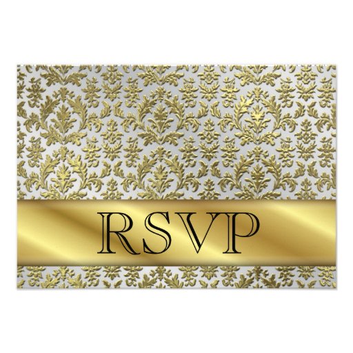 RSVP 50th Gold Anniversary Card