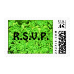 RSVP Altered Green Floral Succulents Postage