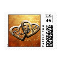RSVP Autumn Hearts Postage Stamp