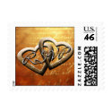 RSVP Autumn Hearts Postage Stamp stamp