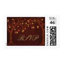 RSVP Autumn Trees Postage Stickers Stamps