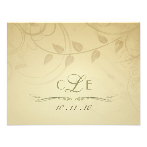 RSVP - Autumn Wedding Invitations - Reply Cards