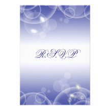 Rsvp azul del invierno de la burbuja que casa #3 comunicado personal  