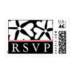 RSVP B&W Love Flower Postage Stamp RSVP B&W Love Flower Postage Stamp