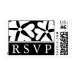 RSVP B&W Love Flower Postage Stamp RSVP B&W Love Flower Postage Stamp