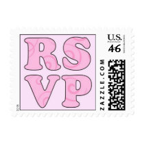 RSVP Baby Shower Postage Stamp stamps