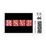 RSVP Black And Red Stamps