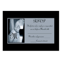 RSVP Black and White Wedding Cards Business Cards