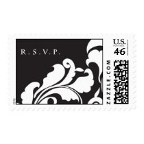 RSVP Black Damask Stamp by jessgilbert RSVP Black Damask Stamp