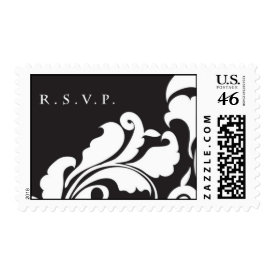 RSVP Black Damask Stamp stamp