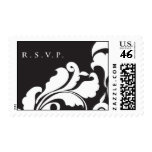 RSVP Black Damask Stamp