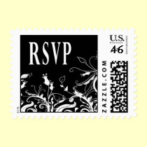 RSVP Black & White Stamp