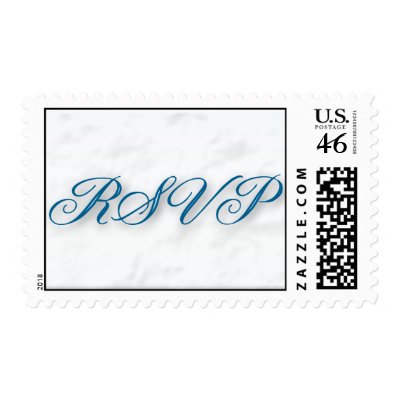 RSVP Blue Lettering Stamp