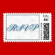 RSVP Blue postage