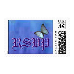 RSVP Blue Shimmer Butterfly Stamp Template
