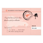 RSVP Boarding Pass TO Dominican Republic invitations