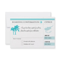 RSVP Boarding Pass TO Hawaii Invitations