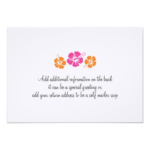 RSVP Boarding Pass to Hawaii Personalized Announcement