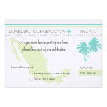 RSVP Boarding Pass TO MEXICO Custom Announcement