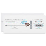 RSVP Boarding Pass Wedding Custom Announcements