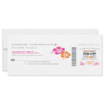 RSVP Boarding Pass Wedding Custom Invites