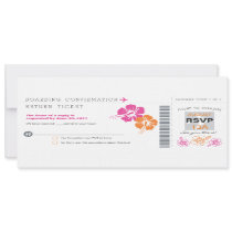 RSVP Boarding Pass Wedding Custom Invites