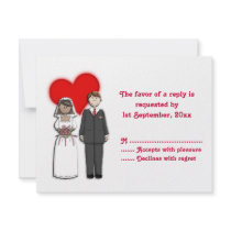 RSVP Card Bride and Groom Wedding Collection Personalized Announcement