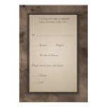 RSVP Card for Steampunk Zeppelin Wedding Set Invite