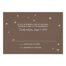 RSVP Card Whimsy Fireflies Invitations