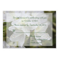 RSVP cards for spring, summer weddings. Personalized Invitation
