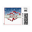 RSVP Christmas Wedding Postage postage