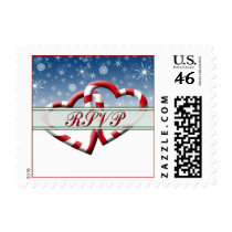 RSVP Christmas Wedding Postage postage