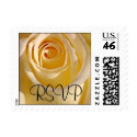 RSVP Cream Rose Wedding Postage Stamp by epclarke RSVP Cream Rose Wedding Postage Stamp