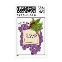 RSVP Custom Wine Wedding Postage Stamp stamps