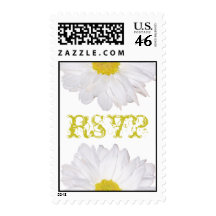RSVP Daisy Postage Stamp