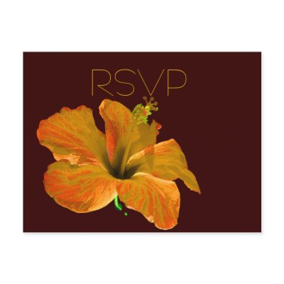 RSVP Fall Colors Wedding Post Cards