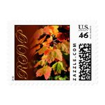 RSVP Fall Wedding Postage Stamp stamps