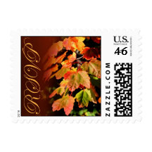 RSVP Fall Wedding Postage Stamp