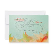RSVP - Fancy Floral Wedding Response Cards Personalized Announcement