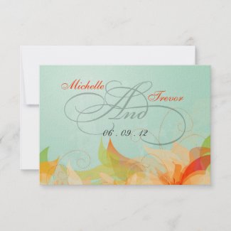 Personal Wedding Card Wordings on Rsvp   Fancy Floral Wedding Response Cards Personalized Announcement