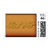 RSVP Faux Wood Gold Text stamps