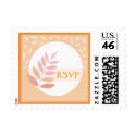 RSVP Fine Orange Stamp by zazzleproducts1 RSVP Fine Orange Stamp